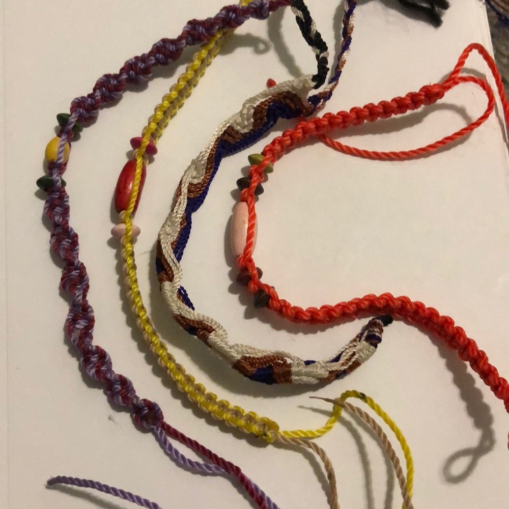 4 braided bracelets from Mexico